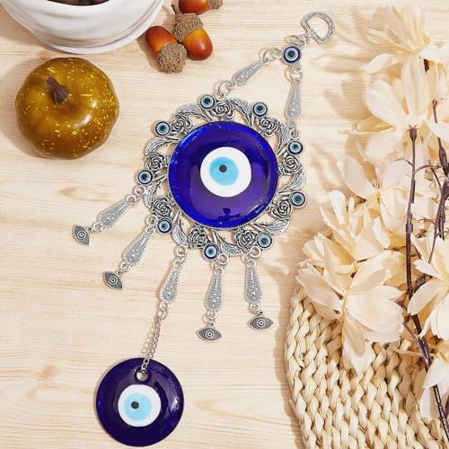Turkish Evil Eye Glass Amulet Car Hanging Ornament