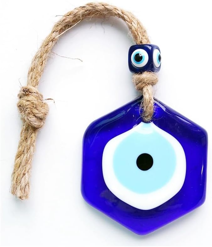 Bigbabybig Hxagon Evil Eye Car Charm Decor