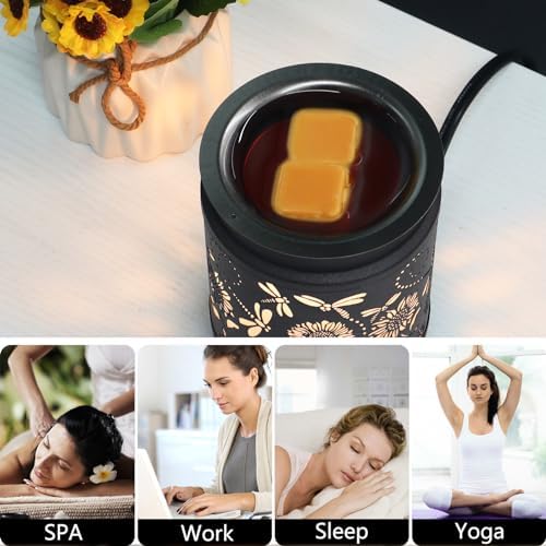 Kobodon Wax Melt Warmer Metal 2 in 1 Scented Candle Oil Burner