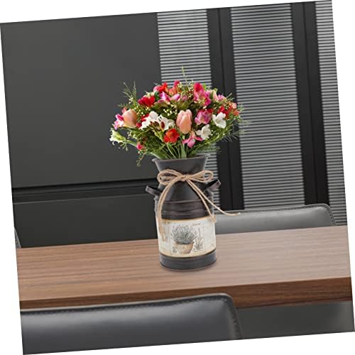 STOBAZA Vintage Style Iron Wall Decor Vase