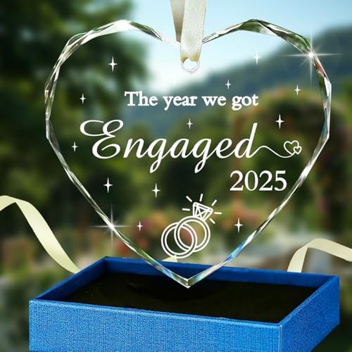 Engagement Gifts for Couples 2025 - Our First Christmas Ornament