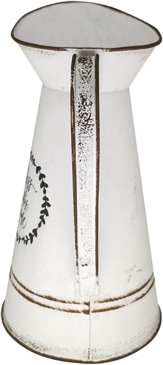 1pc Rustic Country Style Flowerpot for Home Decor Vintage White Duckbill Design