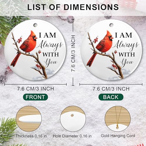 Always with You Red Cardinal Christmas Ornament