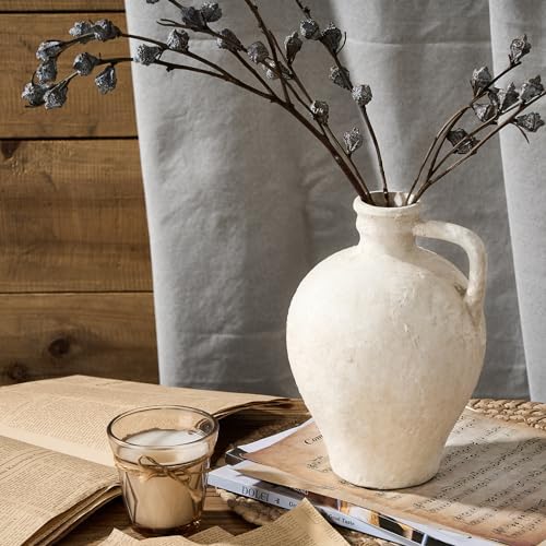 LUKA Ceramic Rustic Farmhouse Vase 825 Inch