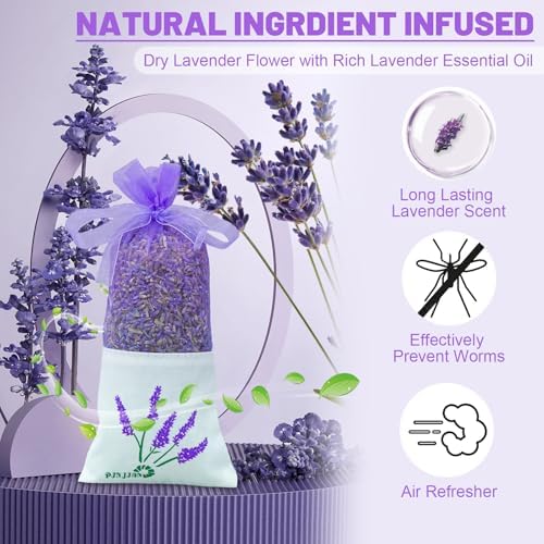 6-Pack Lavender Scent Sachet Bags for Home Use