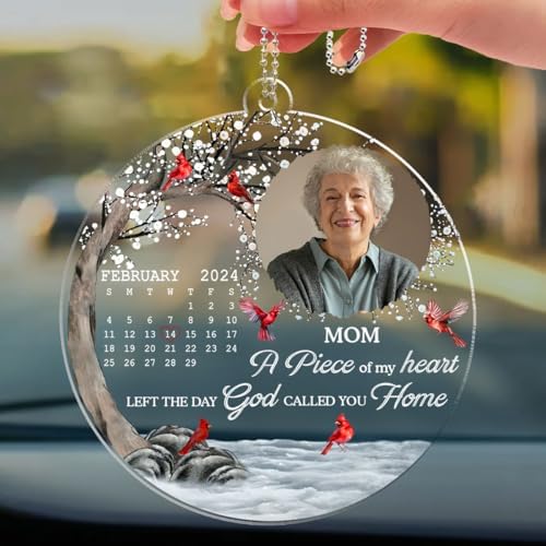 Personalized Memorial Car Ornament - Heart Stopped Moment