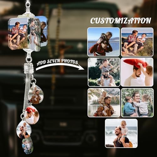 Personalized Photo Crystal Car Hanging Ornament