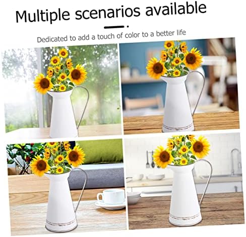 Vintage Metal Flower Pot Set for Home Office Wedding Decor