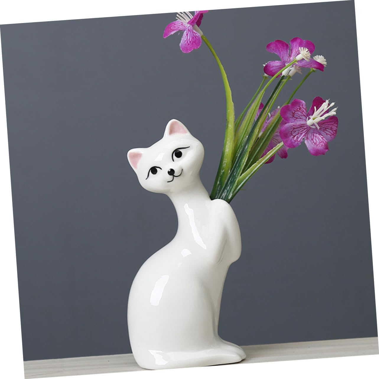 Mini Kitten Ceramic Flower Vase Home Decor