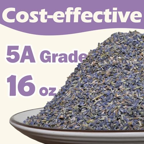 16oz Dried Lavender Flowers for Sachets Closets Baths Crafts and DIY Projects