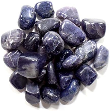 Blue Purple Iolite Pebbles Natural Polished Tumble Stones 5PCS
