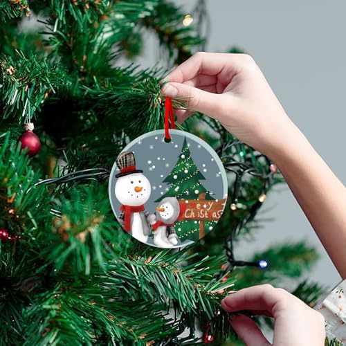 Custom Personalized Ceramic Christmas Ornament