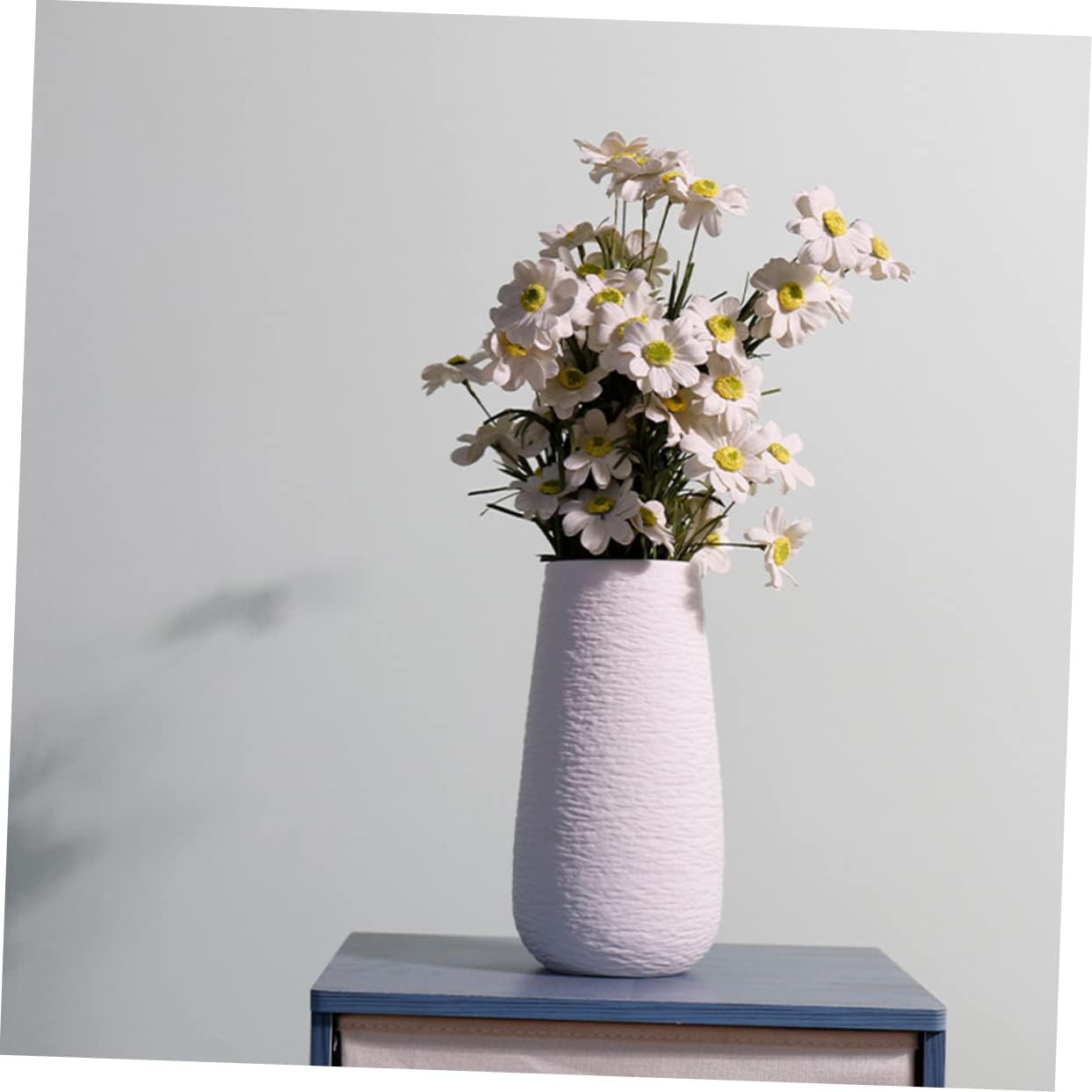 STOBAZA 1pc White Ceramic Vase Modern Plant Pot