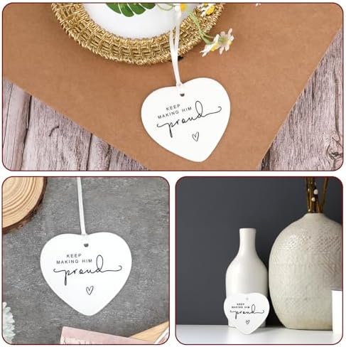 Keep Making Him Proud Memorial Ceramic Pendant for Loss of Loved One