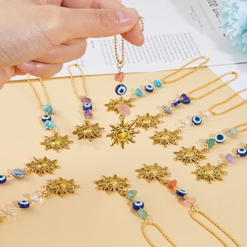 12Pcs Evil Eye Hanging Charms for Car Window Door Frame Balcony