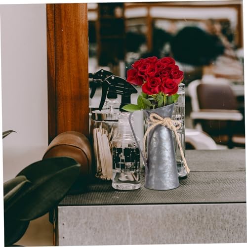 3pcs Retro Iron Flower Bucket Vase Set