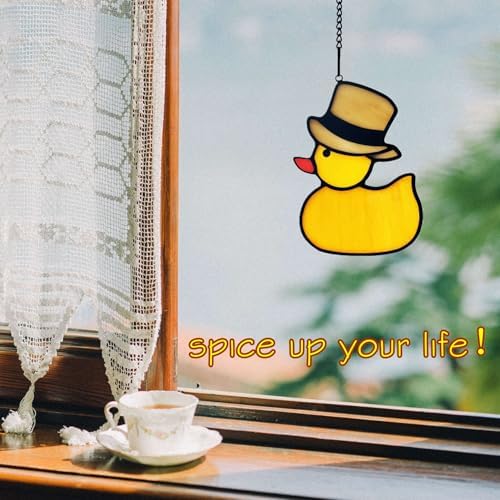 Stained Glass Jeep Ducks Window Decor Suncatcher Ornament