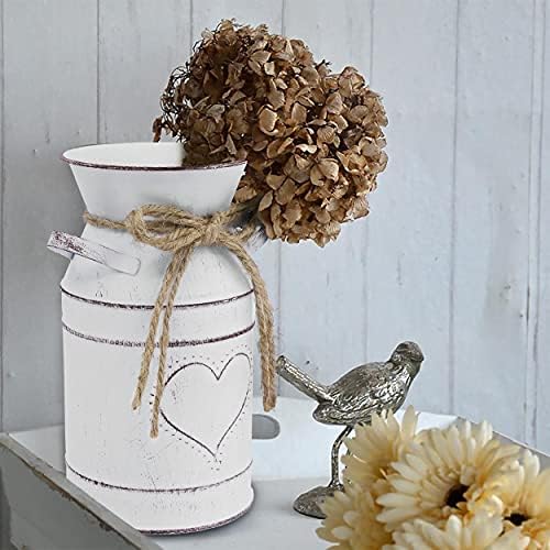 Soyizom Vintage Metal Flower Bucket Heart Vase