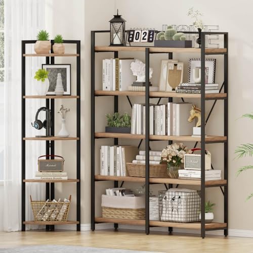 FATORRI Tall Corner Shelf with 5 Tiers