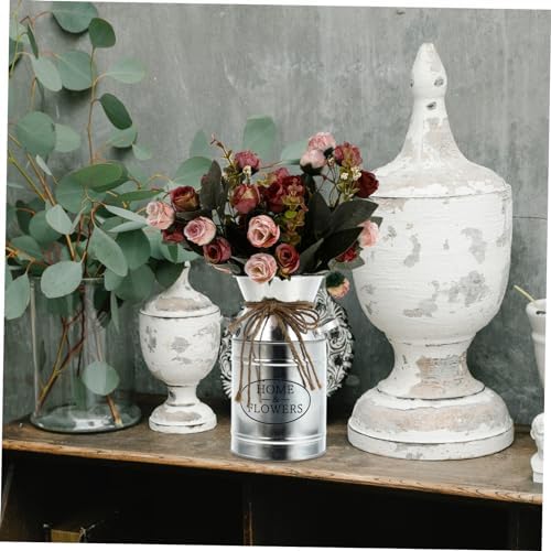 Vintage Iron Bucket Flower Pot for Home Decor