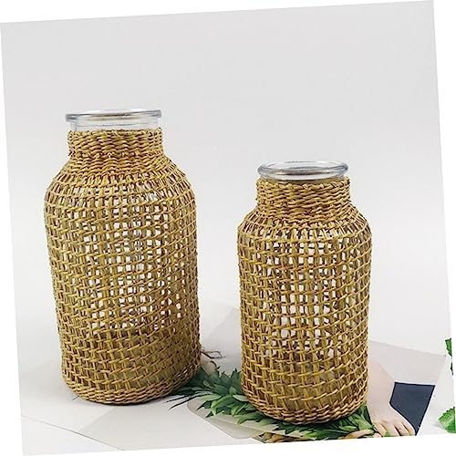 1pc Artistic Glass Flower Vase Japanese Style Home Decor