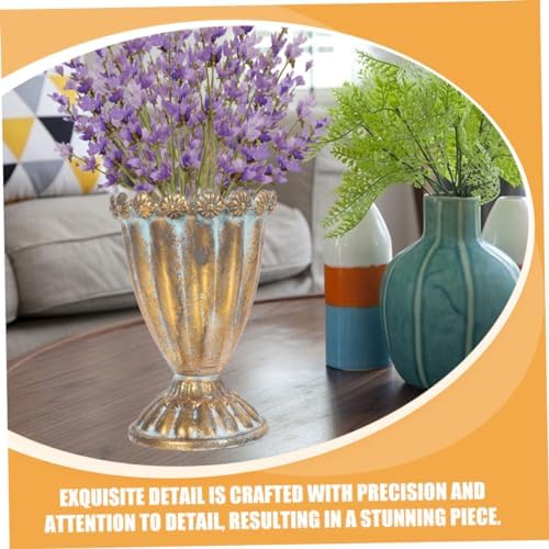 STOBAZA Large Trophy Vase Decorative Iron Flower Pot