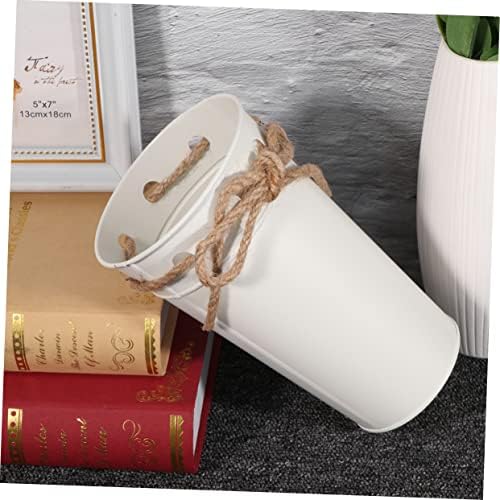 Vintage Iron Bucket for Flowers and Plants