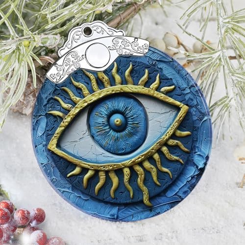 Jocidea Christmas Decorations with Evil Eye Design