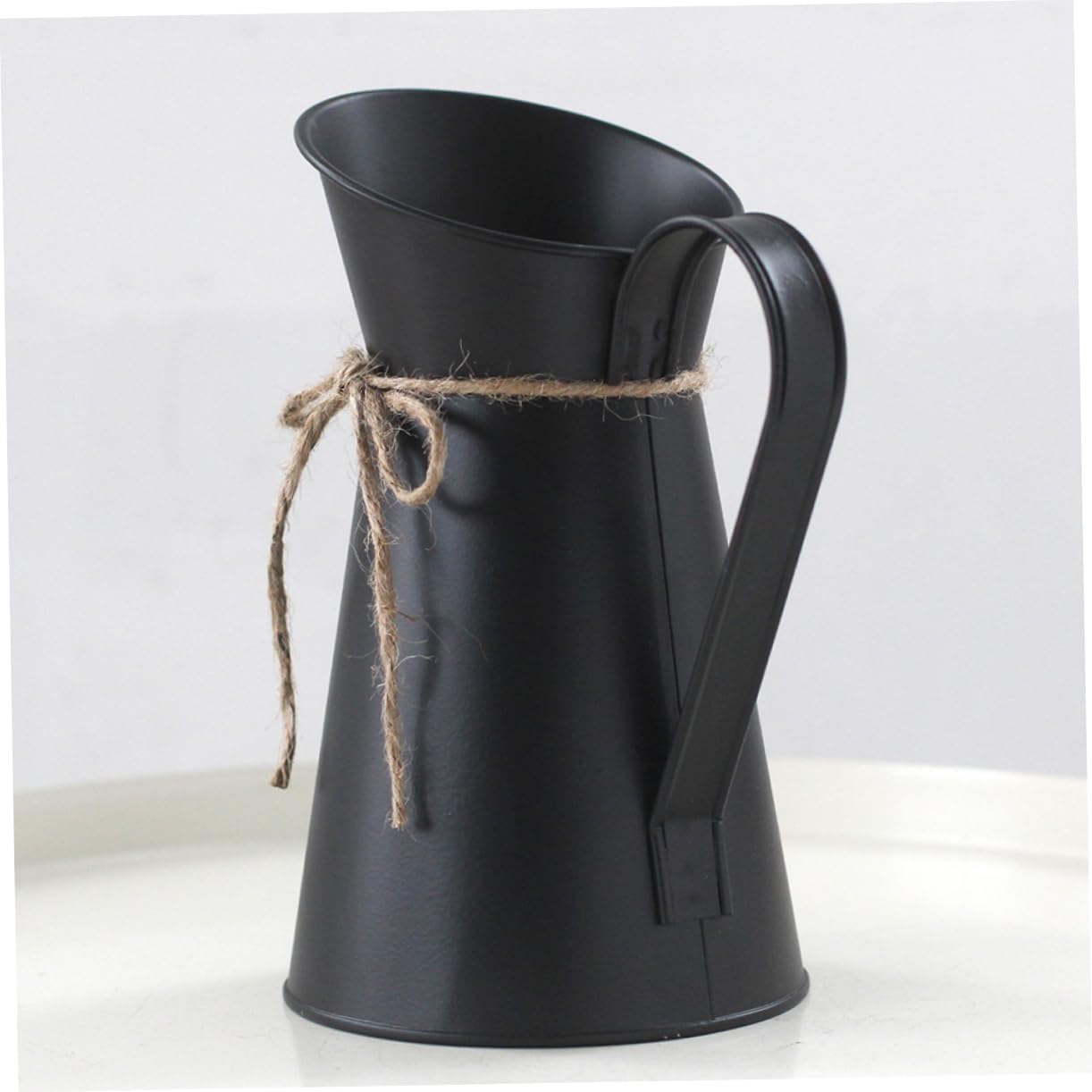 STOBAZA Metal Vintage Flower Bucket for Home Decor