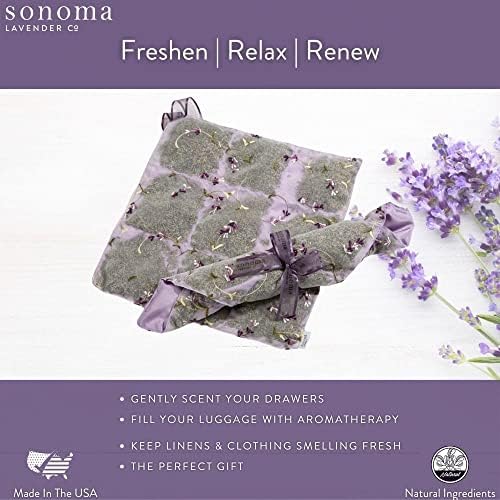 Sonoma Lavender Dried Lavender Sachet Liner for Home Use