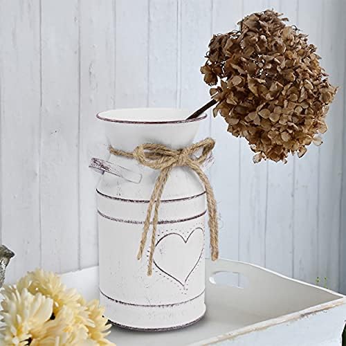 Soyizom Vintage Metal Flower Bucket Heart Vase