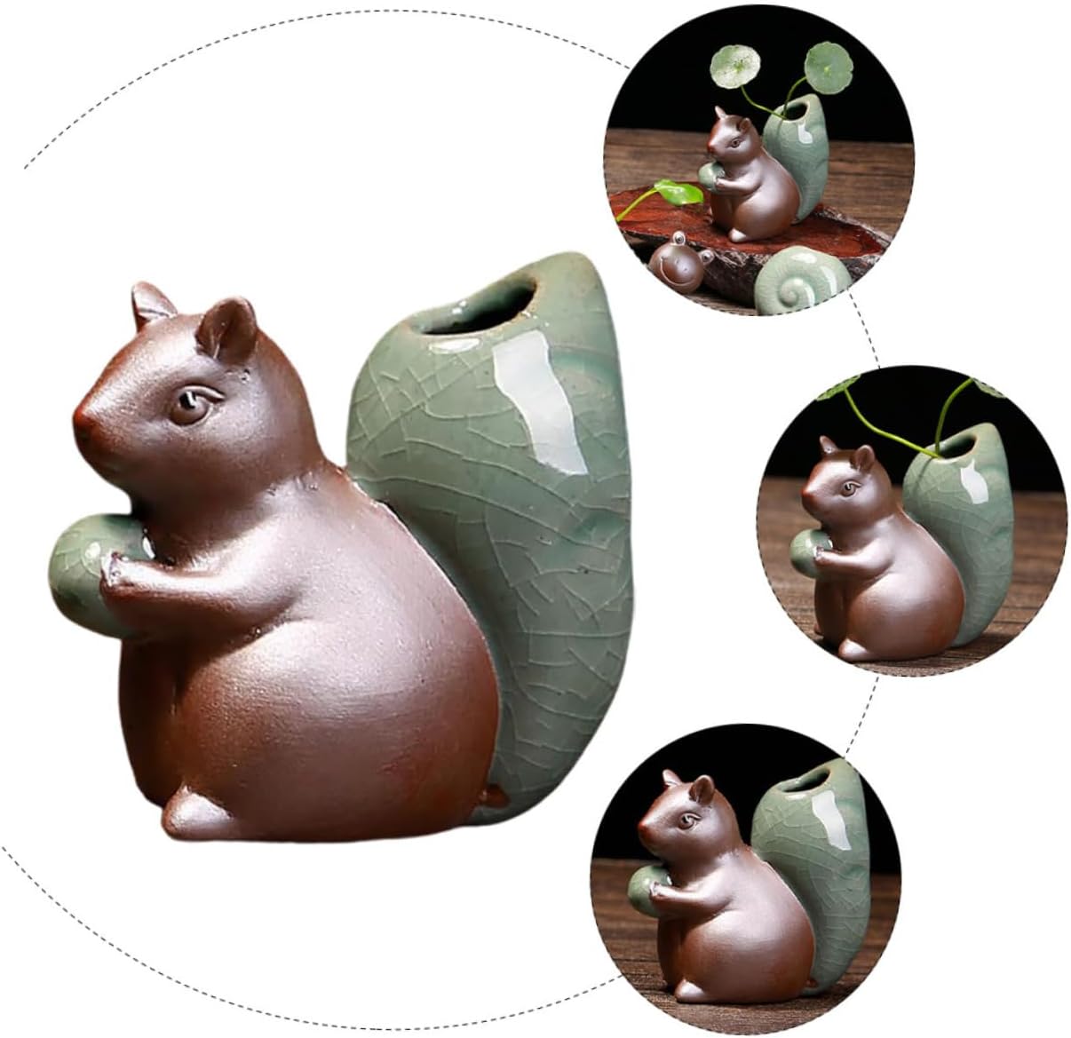 Retro Mini Ceramic Vase for Home Office Decor 1