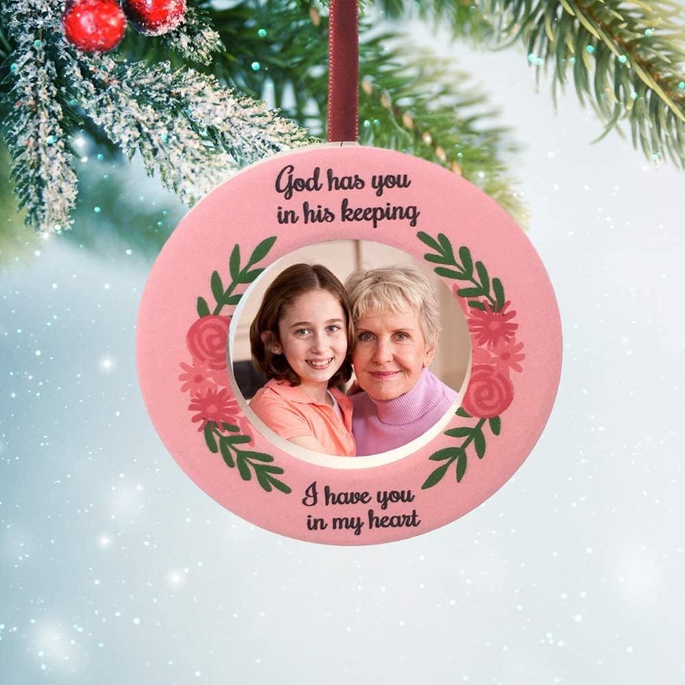 Memorial Christmas Ornament with Photo Holder