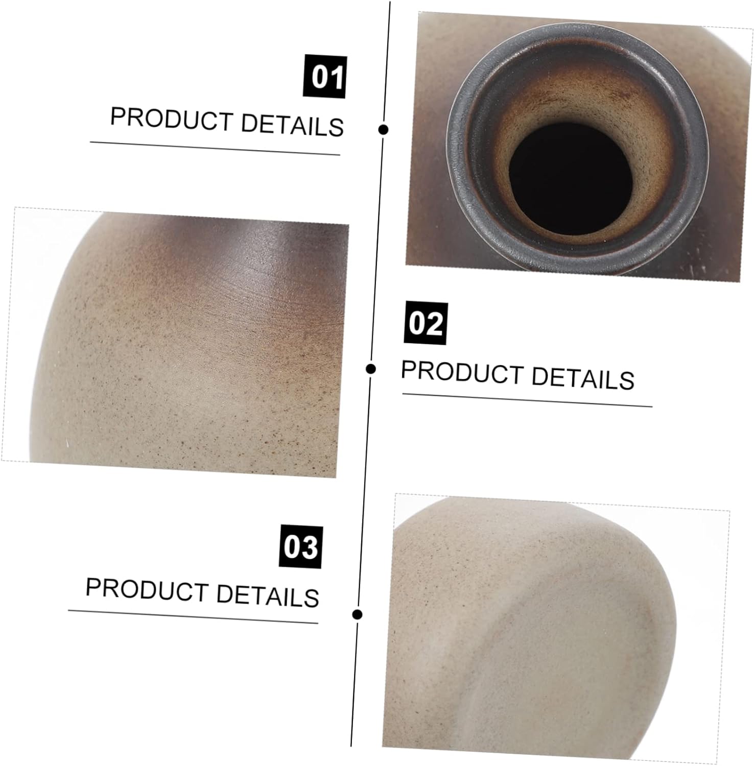 Stobaza Mini Flower Vase Retro Ceramic Design for Home Office and Special Occasions