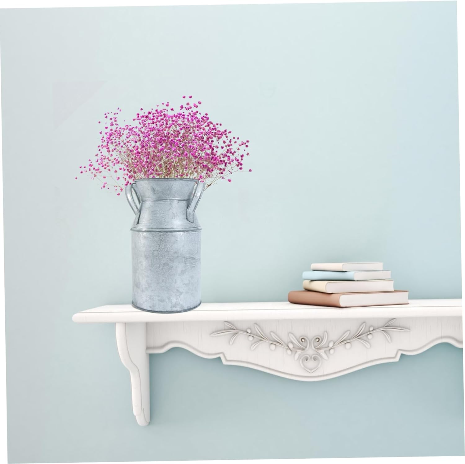 Vintage Iron Sheet Flower Vase Stylish Home Decor