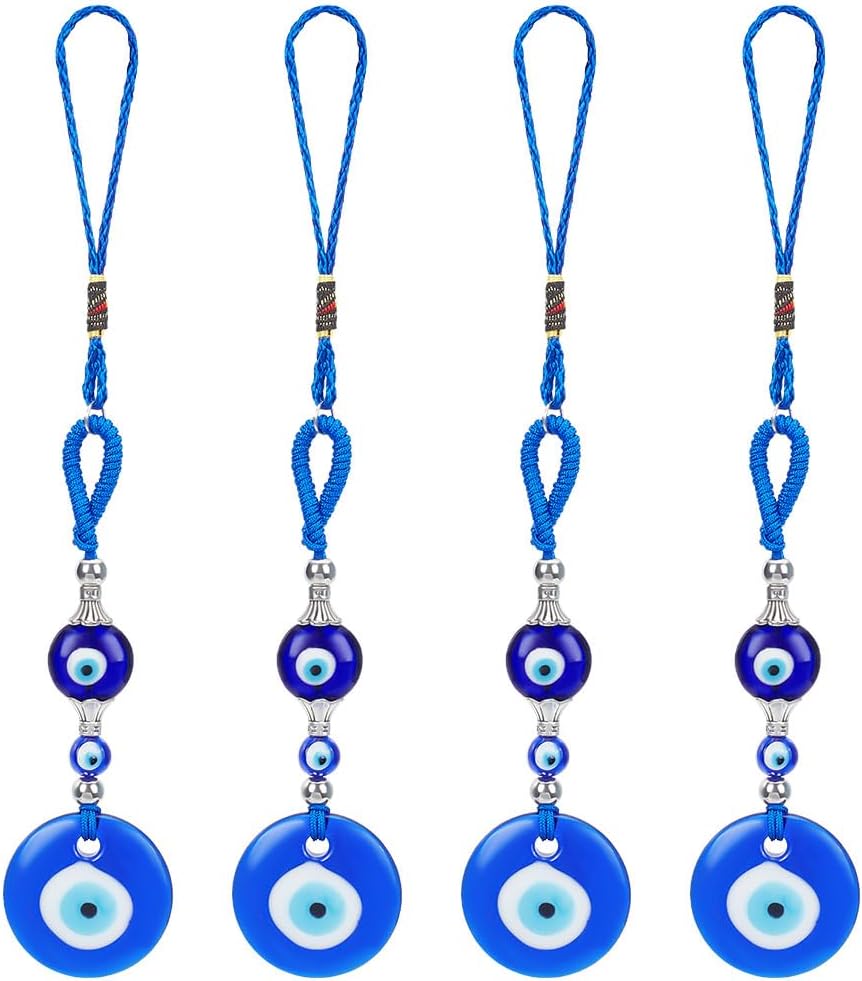 WEBEEDY 4 Piece Evil Eye Hanging Charm
