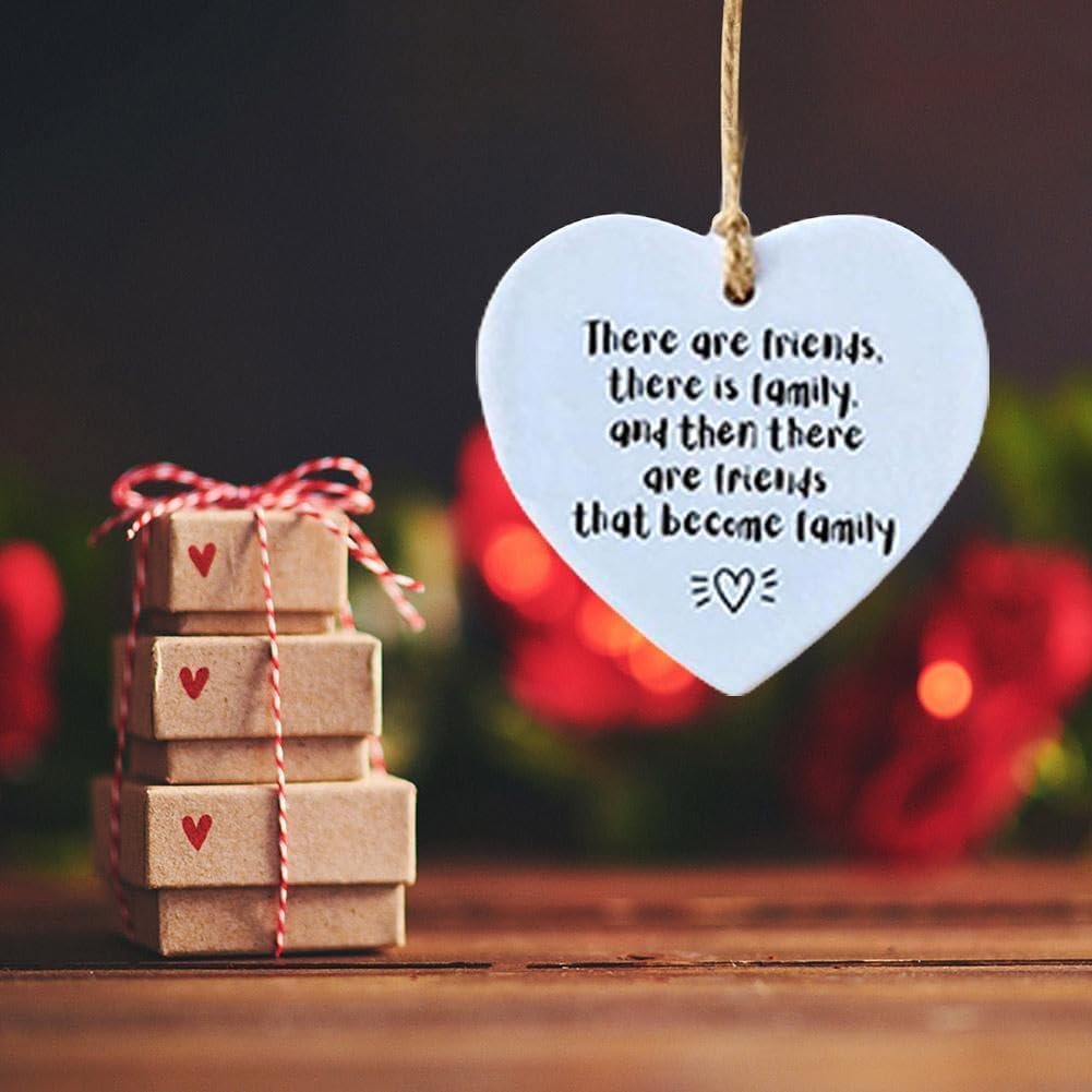 Blue Thank You Ornament Acrylic Heart Sign for Home Decor and Gifts