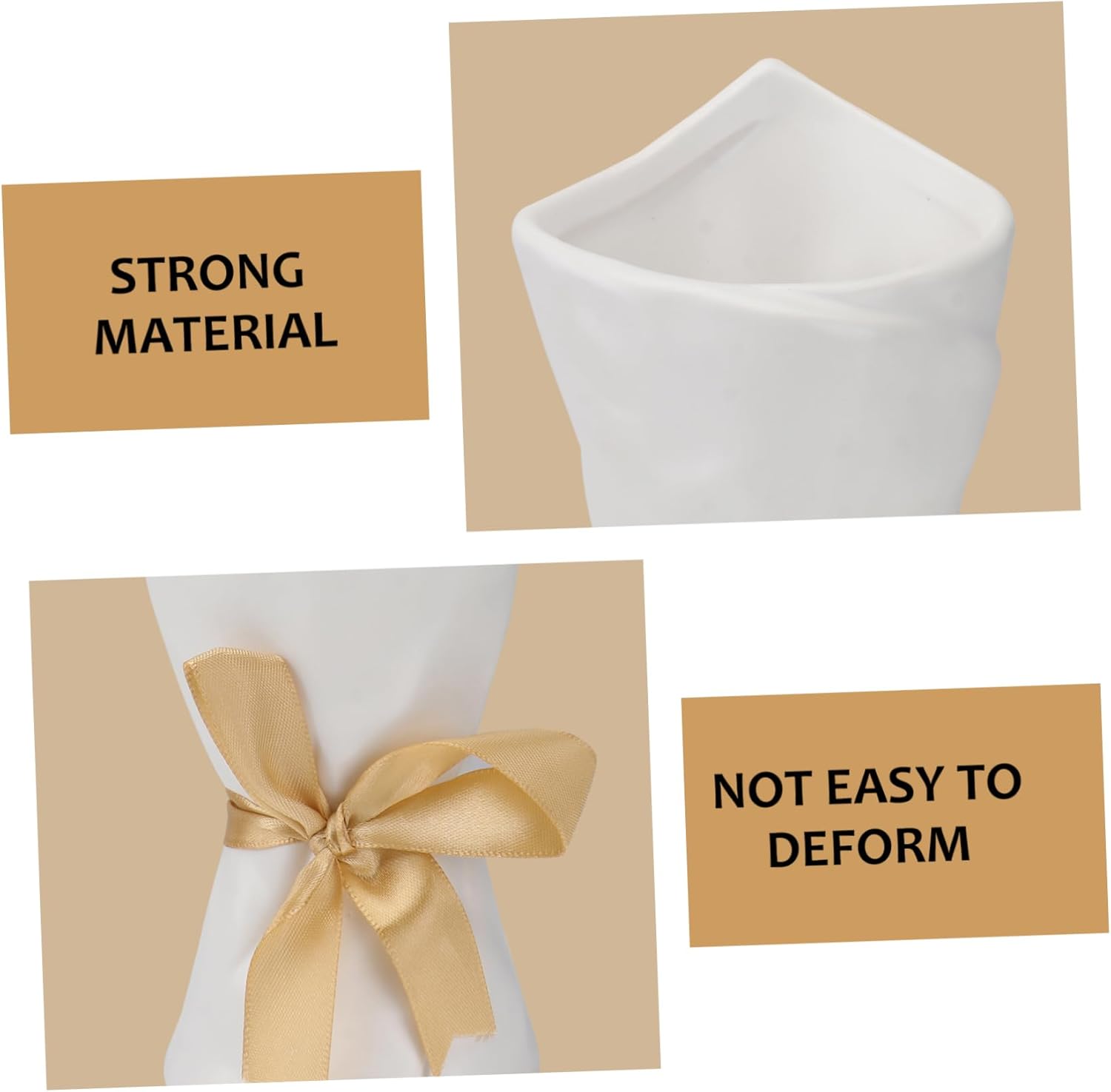 VINTORKY Decorative Mini Ceramic Vase for Home Office Desk Plant Holder