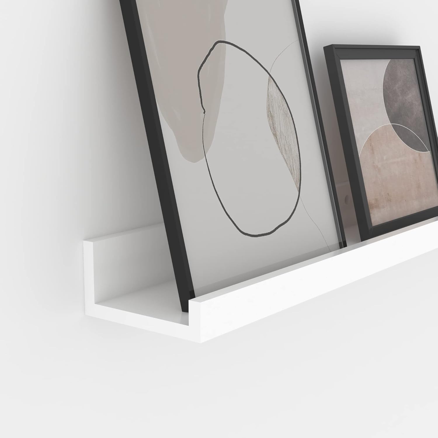 Giftgarden 47 Inch White Floating Shelves Set of 3