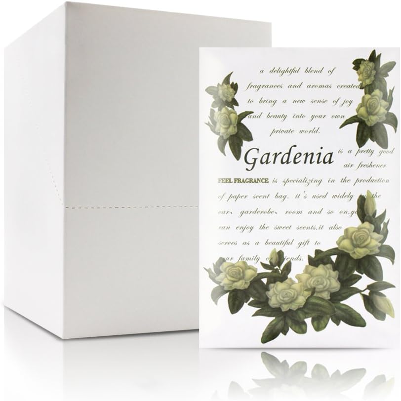 Gardenia Scented Sachet - Pack of 12 for Drawers and Closets