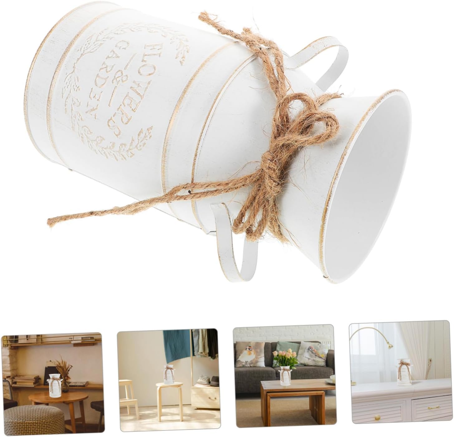 Vintage Milk Jug Flower Vase for Home Decor