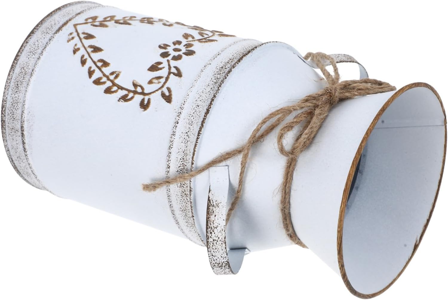 STOBAZA 3pcs Vintage Flower Vase with Leaf Design