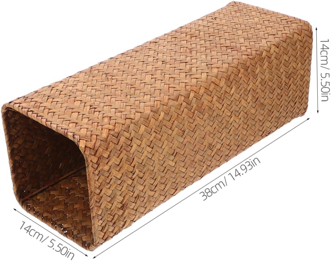 Vintage Woven Flower Vase Natural Seagrass Decorative Pot for Home Centerpieces