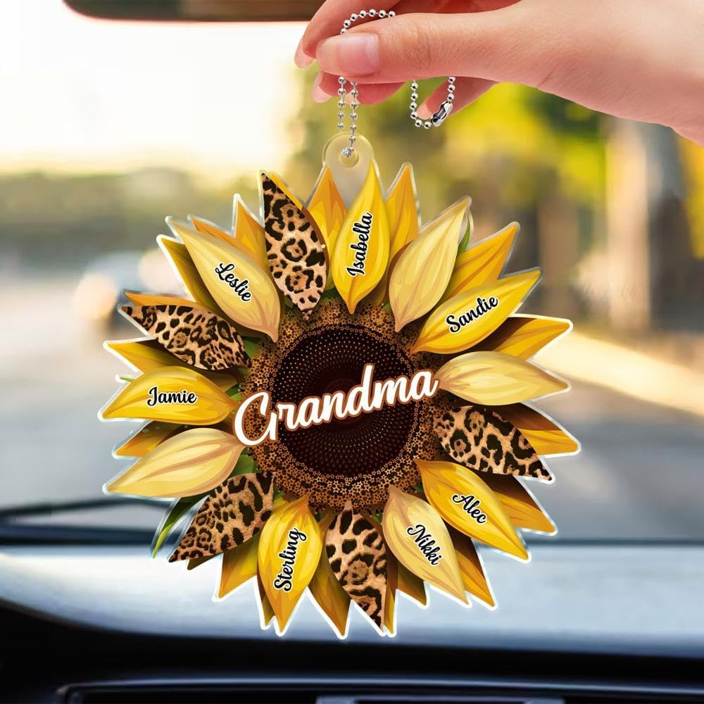 Personalized Car Hanger for Mom Grandma Auntie Nana