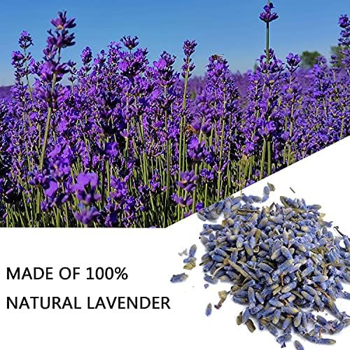 RENM 1 Pound Organic Dried Lavender Buds for Tea and Candles