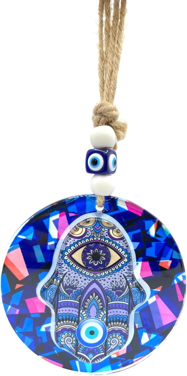 Generic Lucky vida Nazzar Hamsa Evil Eye Wall Hanging