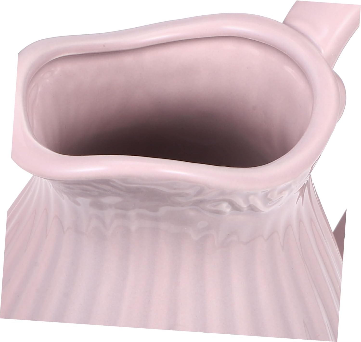 Pink Ceramic Flower Vase for Dried Flowers and Home Decor