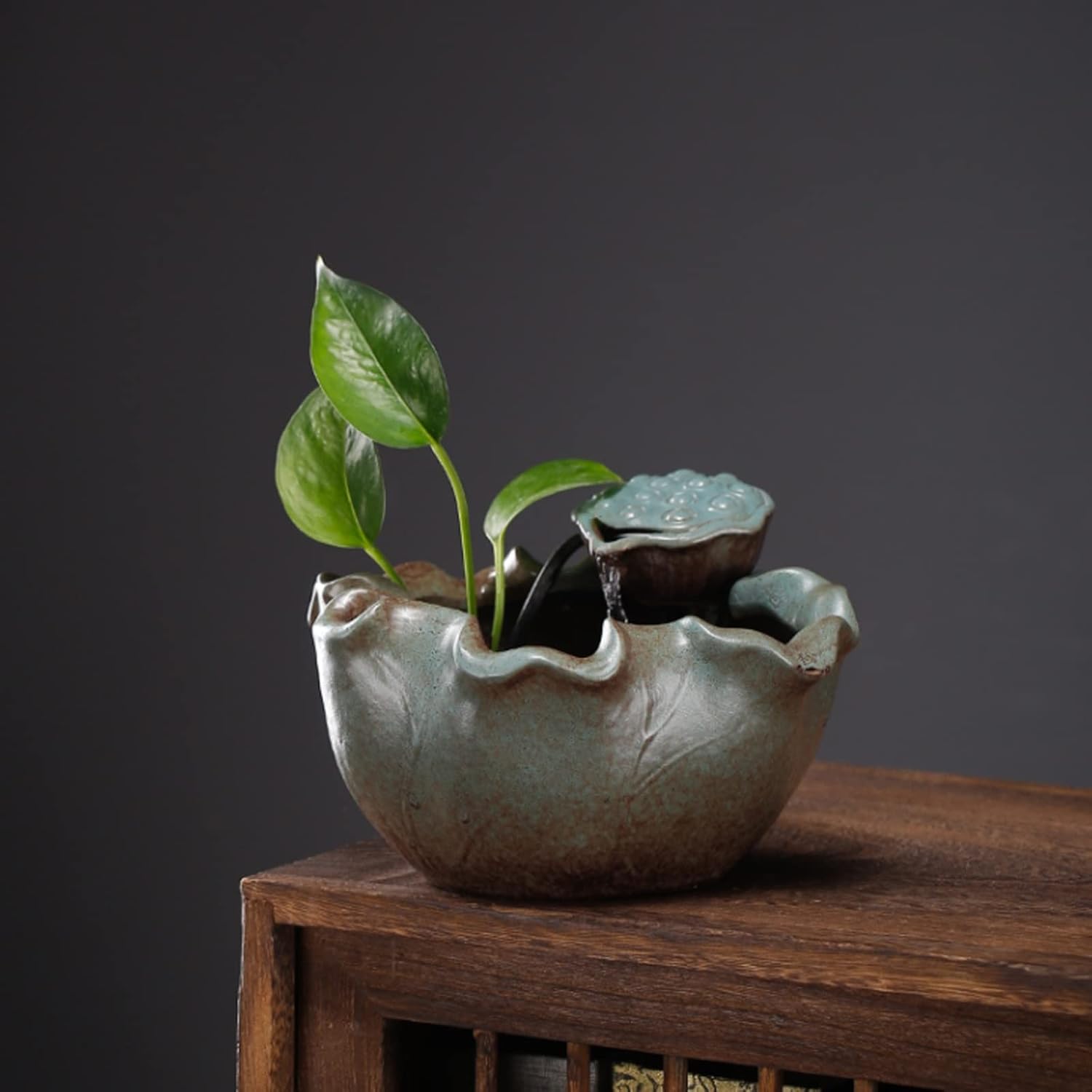 Elegant Desktop Water Fountain with Water Mist
