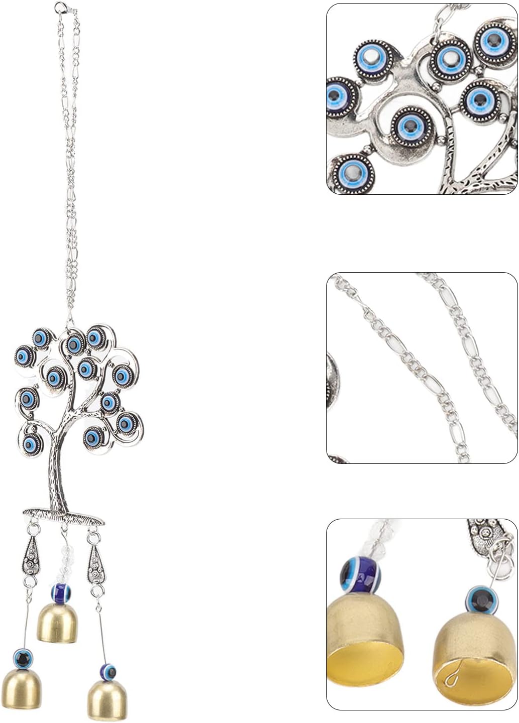 Saskate Tree Blue Evil Eye Hanging Charm Decor