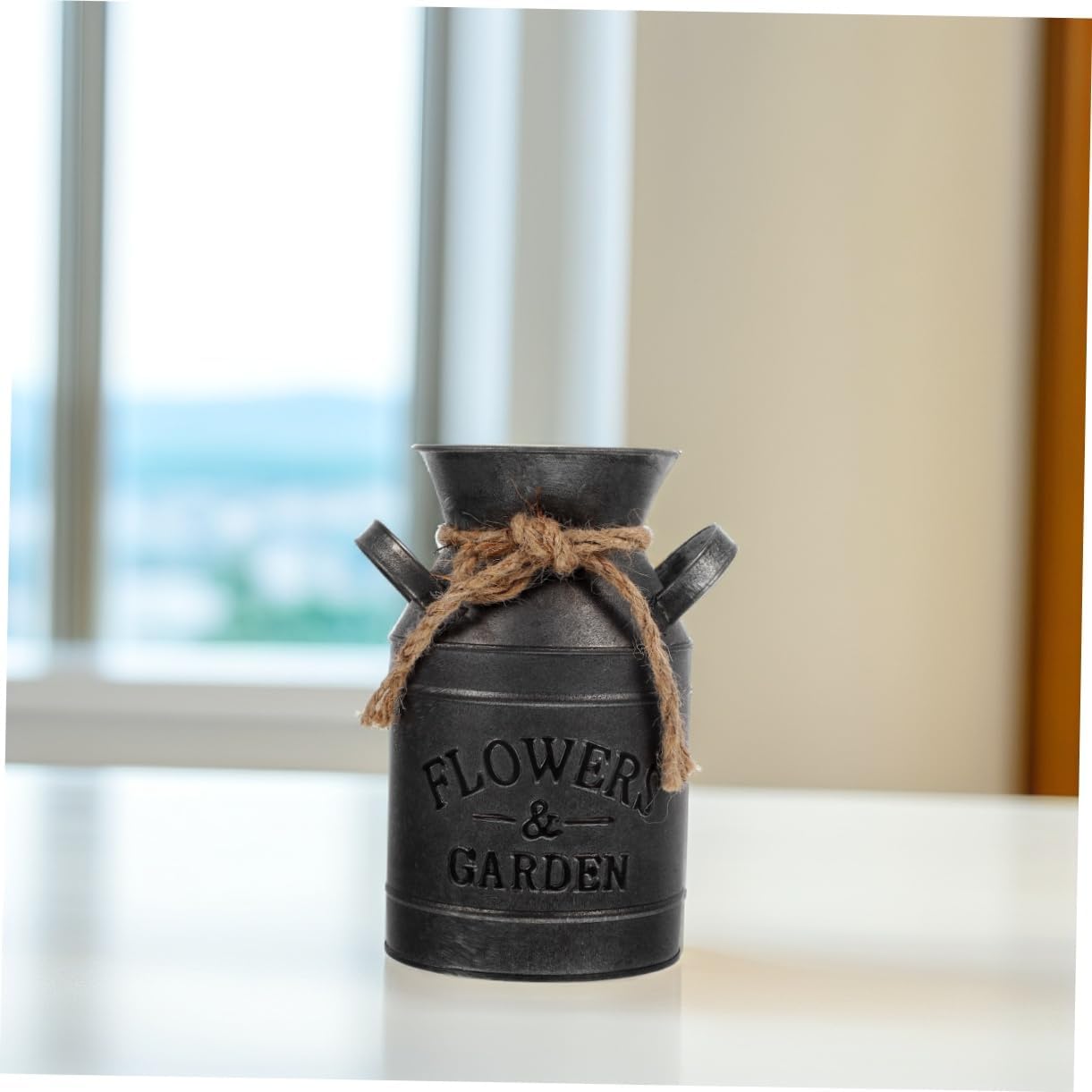 Vintage Flower Bucket Rustic Decorative Pitcher Vase for Cottagecore Decor 1